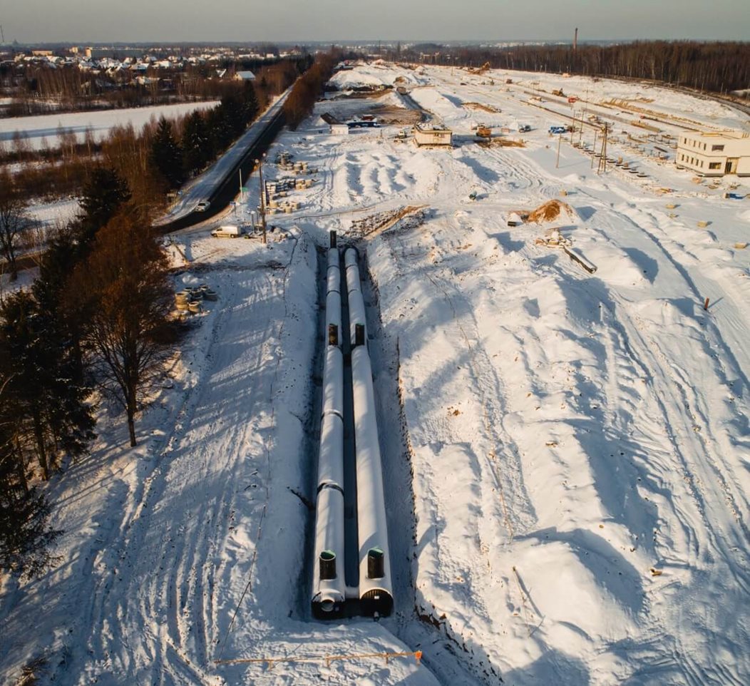 Retention tanks for the multimodal terminal