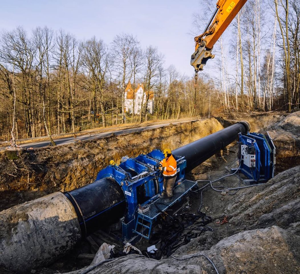Renovation of a water supply system in an area with mining damage
