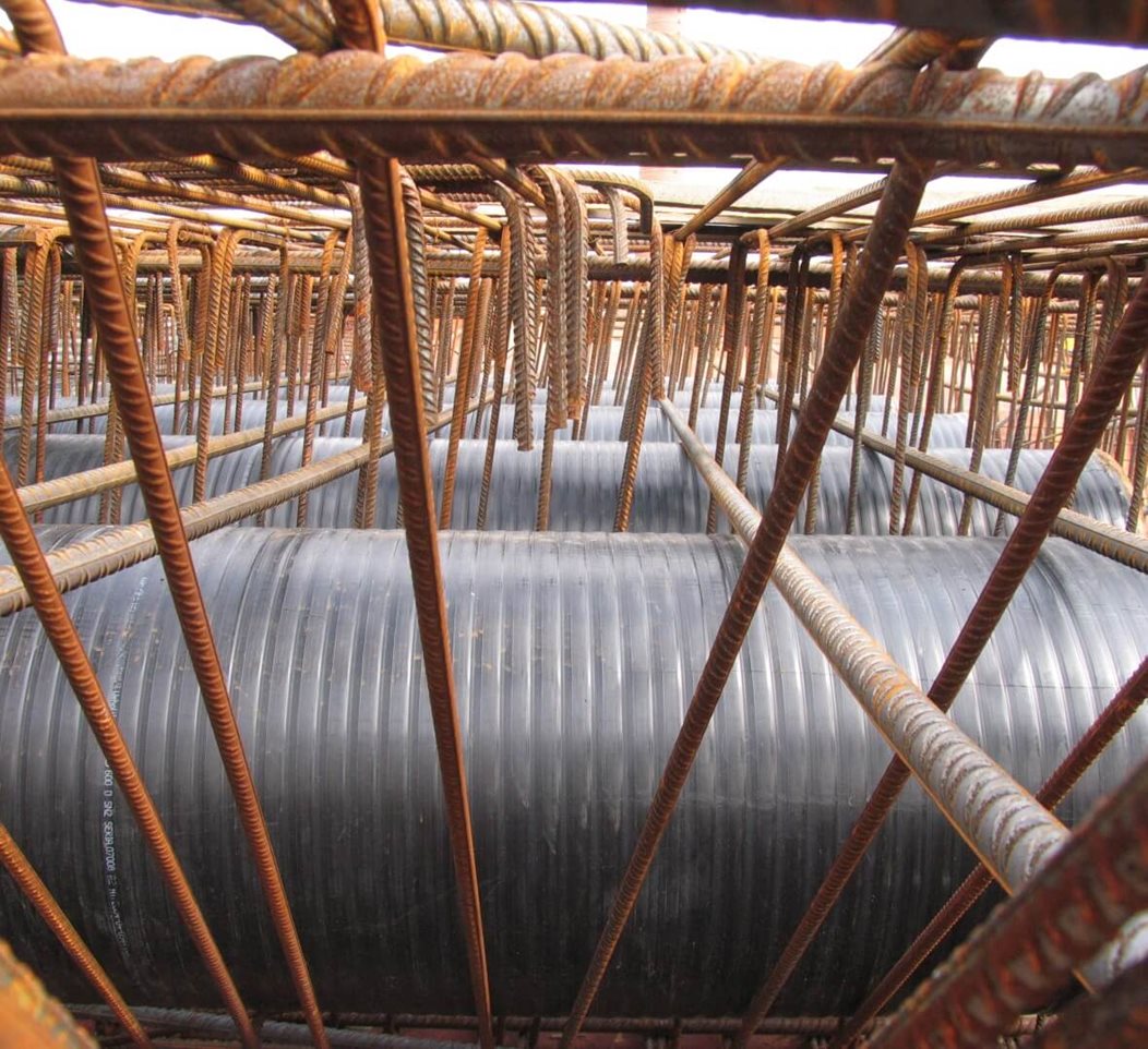 Lightening of the viaduct’s structure