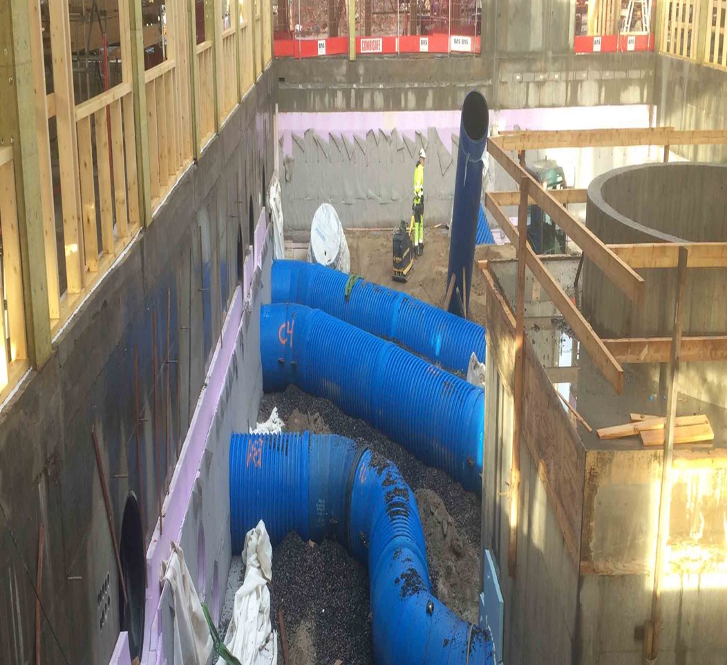 Elverum Helsehus installed intake and outlet ventilation from Uponor Infra