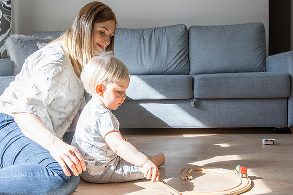 Underfloor heating for single family home with Comfort E