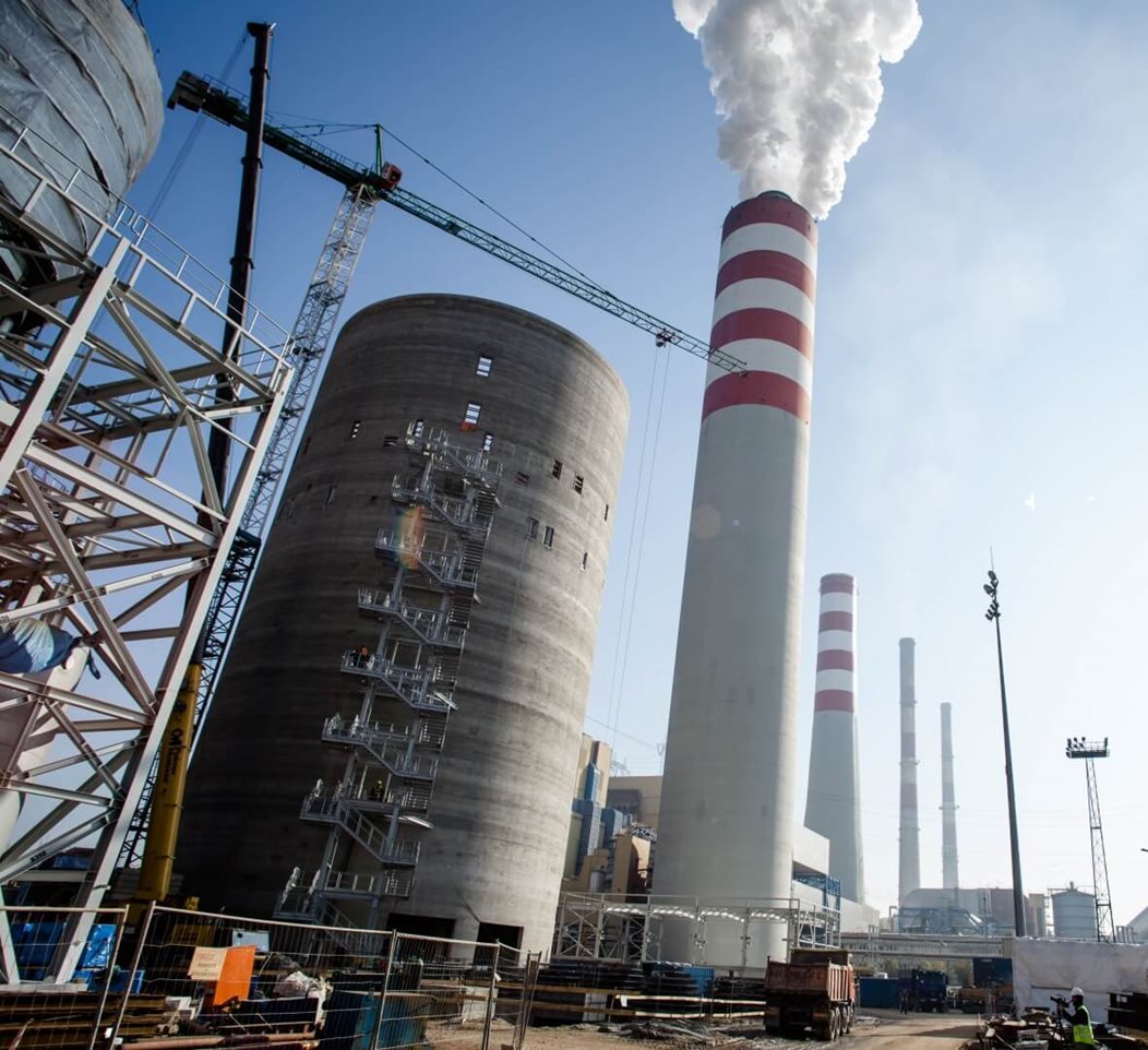 Construction of raw water pipelines for the power plant