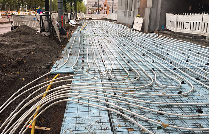 Ice-free pavement throughout the year in Lahti