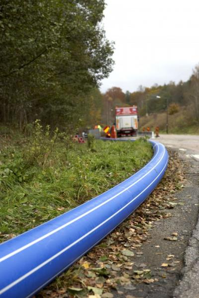 Uponor pressure pipe system Profuse in Borås town