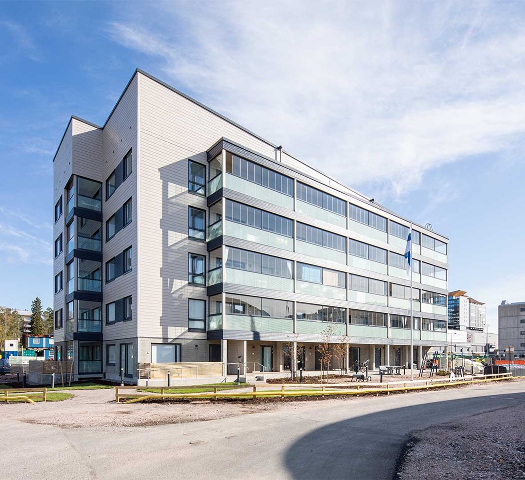 Remotely monitored living comfort in Espoo's first wooden apartment building